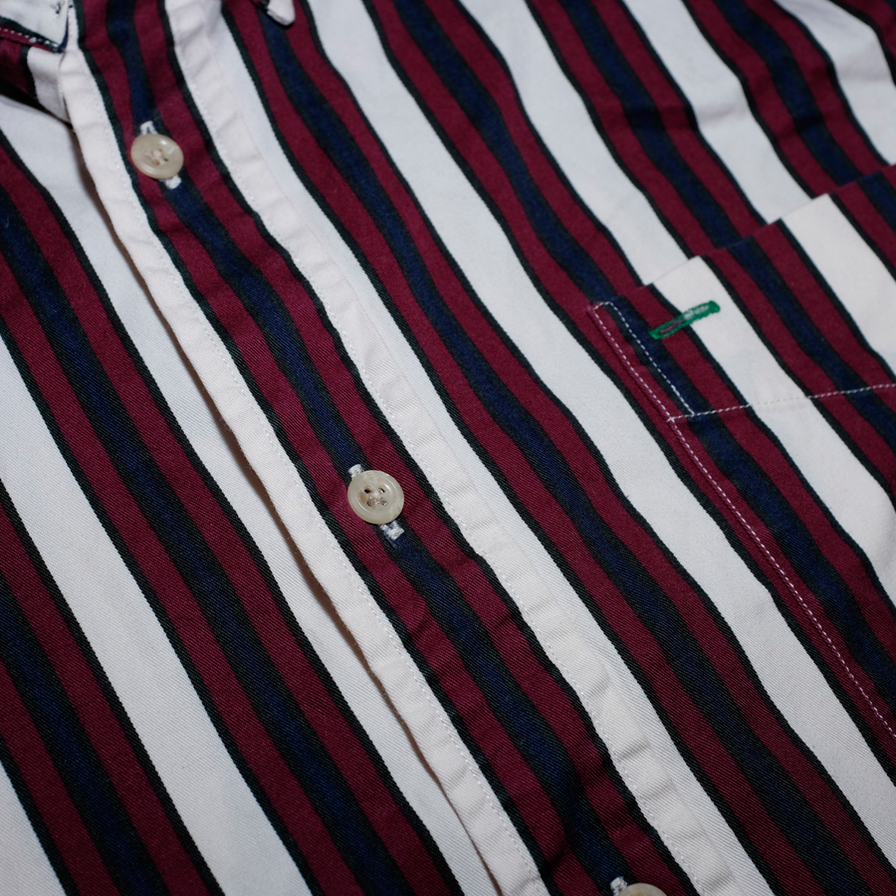 Vintage Tommy Hilfiger Striped Shirt Large - Double Double Vintage