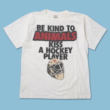 Vintage 1994 Hockey Player T-Shirt XLarge