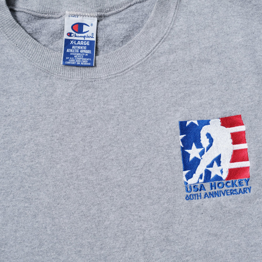 Vintage Champion USA Hockey Sweater XLarge