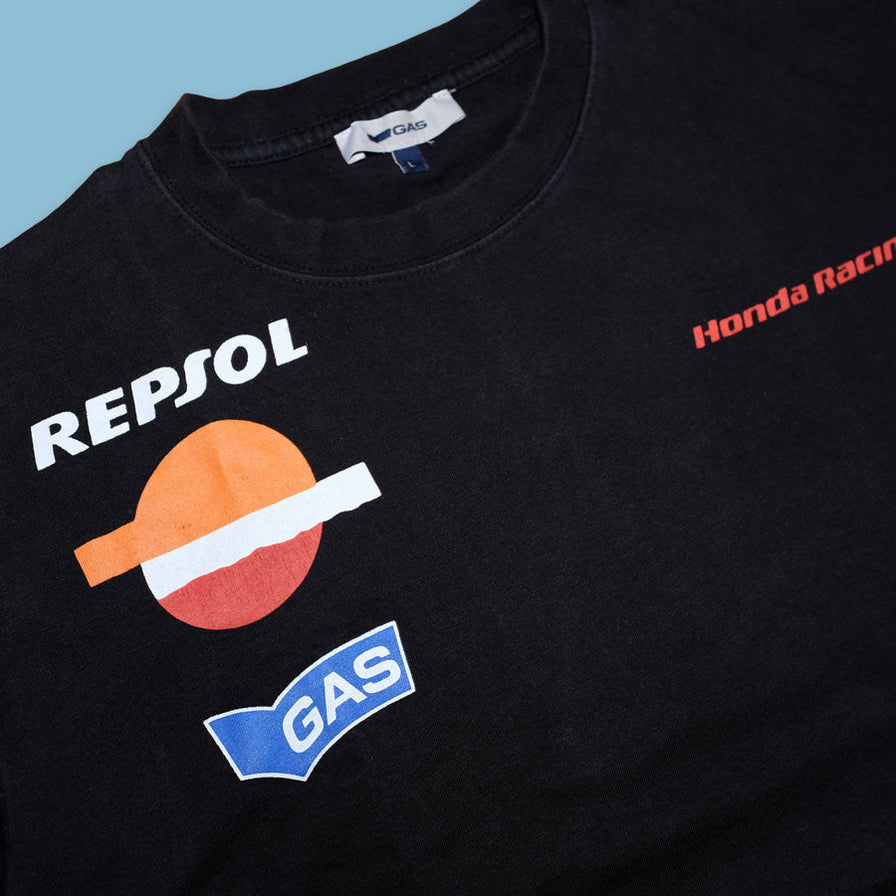 Gas Honda Racing T-Shirt Large - Double Double Vintage