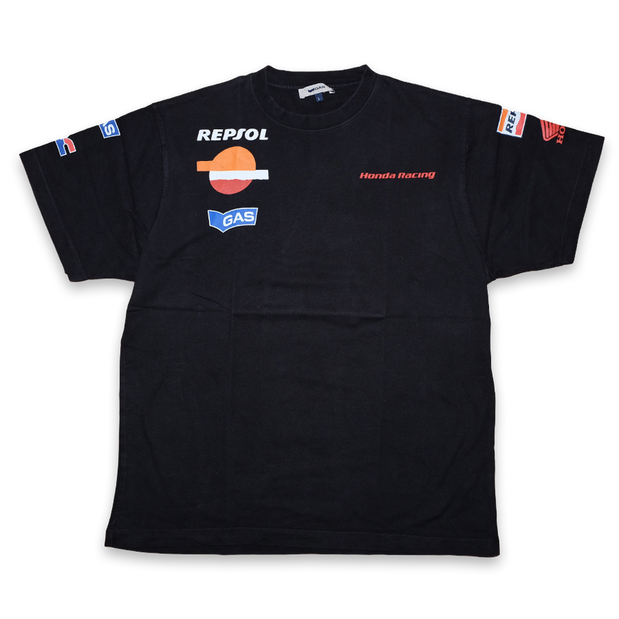 Gas Honda Racing T-Shirt Large - Double Double Vintage