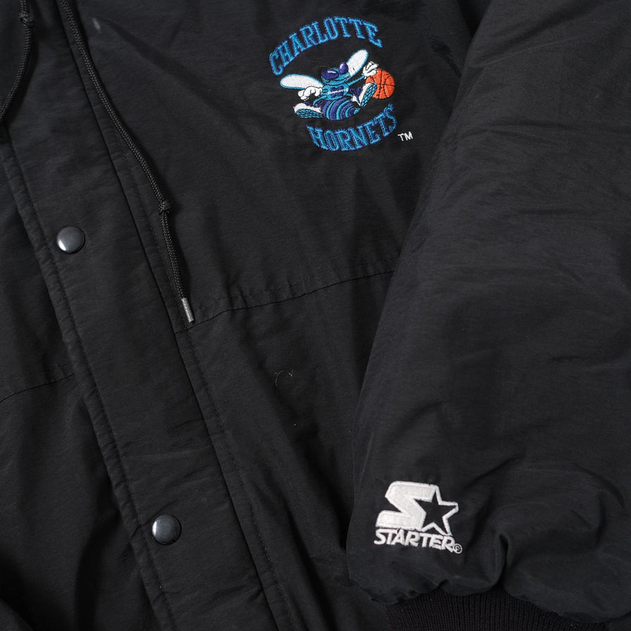 Vintage Starter Charlotte Hornets Jacket XLarge