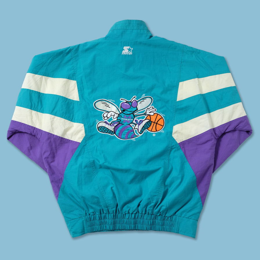 Vintage Starter Deadstock Charlotte Hornets Windbreaker Large