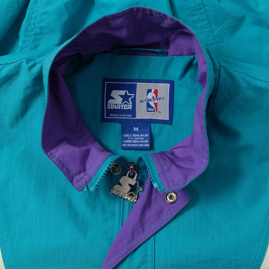 Vintage Starter Deadstock Charlotte Hornets Windbreaker Large