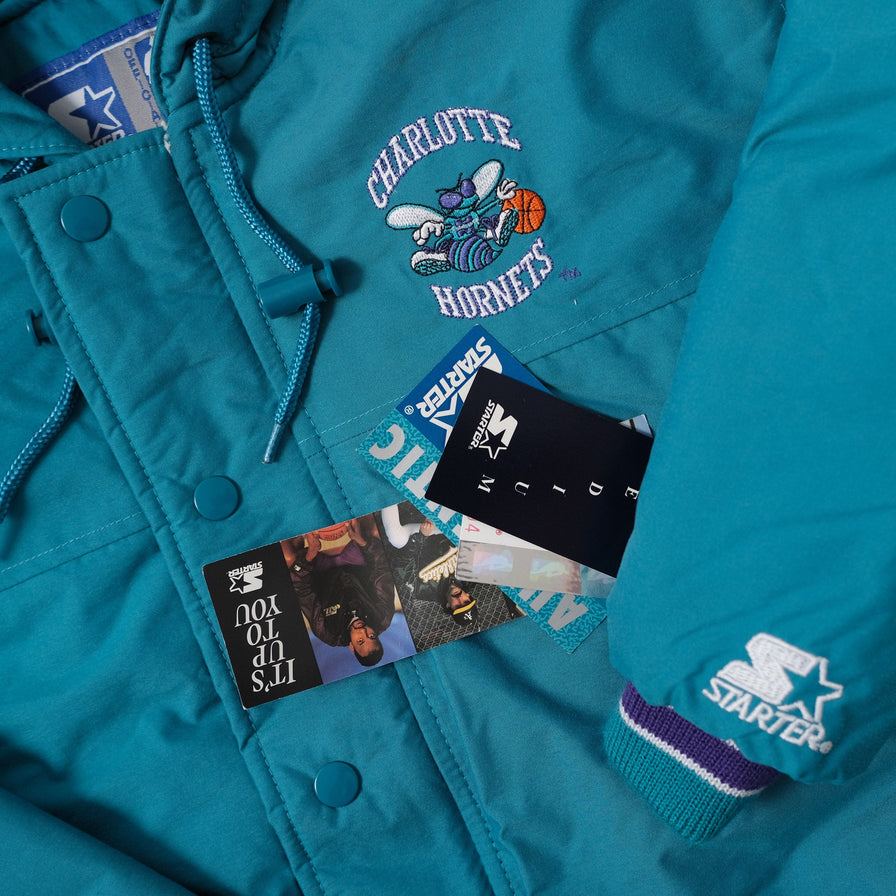 Vintage Deadstock Starter Charlotte Hornets Jacket Kids Medium