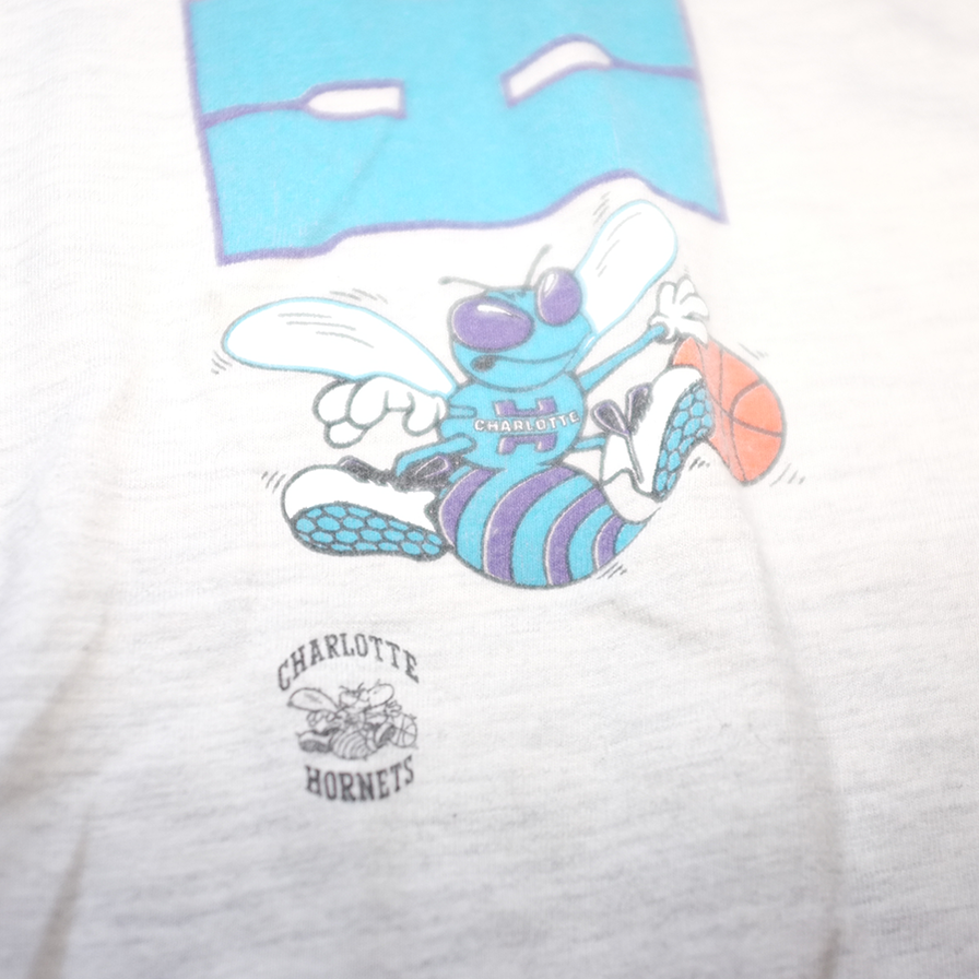 Vintage Charlotte Hornets T-Shirt Large - Double Double Vintage