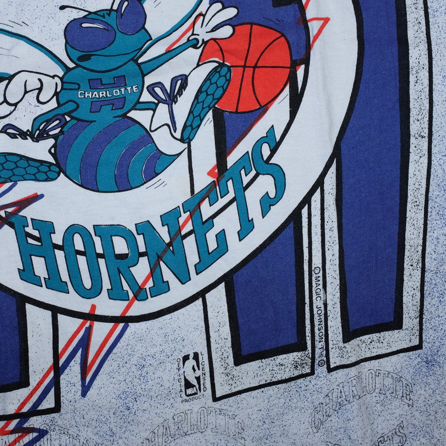 Vintage Charlotte Hornets T-Shirt XLarge - Double Double Vintage