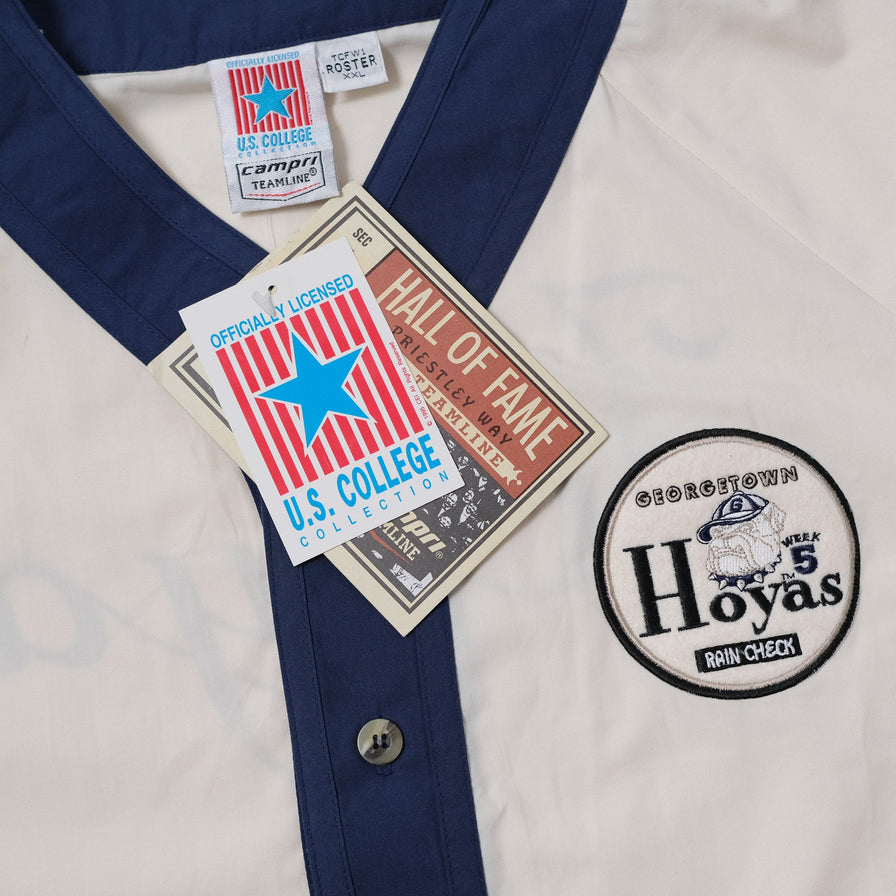 Vintage Deadstock Georgetown Hoyas Baseball Jersey