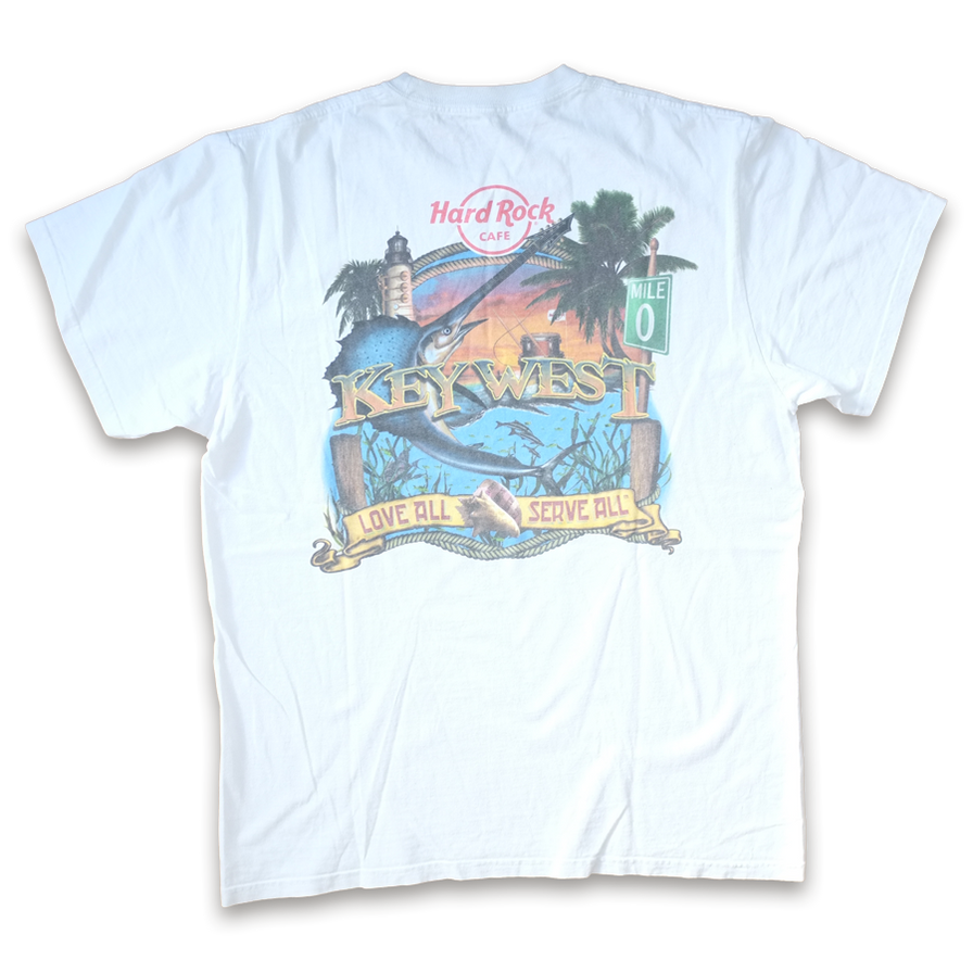 Hard Rock Cafe Key West T-Shirt Medium / Large - Double Double Vintage