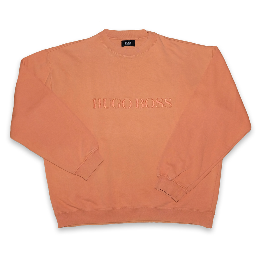 Vintage Hugo Boss Tonal Logo Sweatshirt Medium - Double Double Vintage