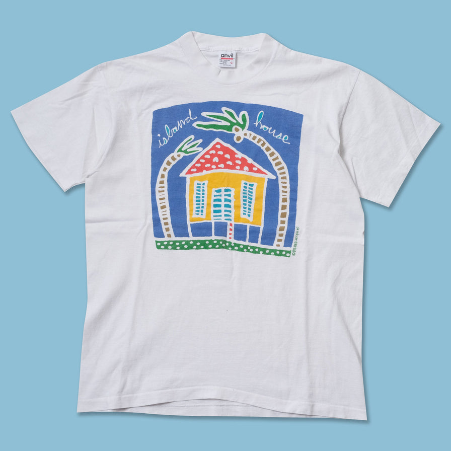 Vintage 1995 Big Hed Designs island house T-Shirt Large