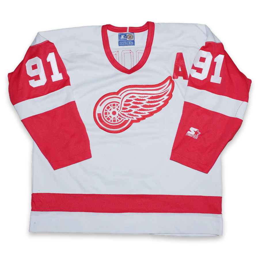 Vintage Starter Detroit Redwings Fedorov Jersey XLarge - Double Double Vintage