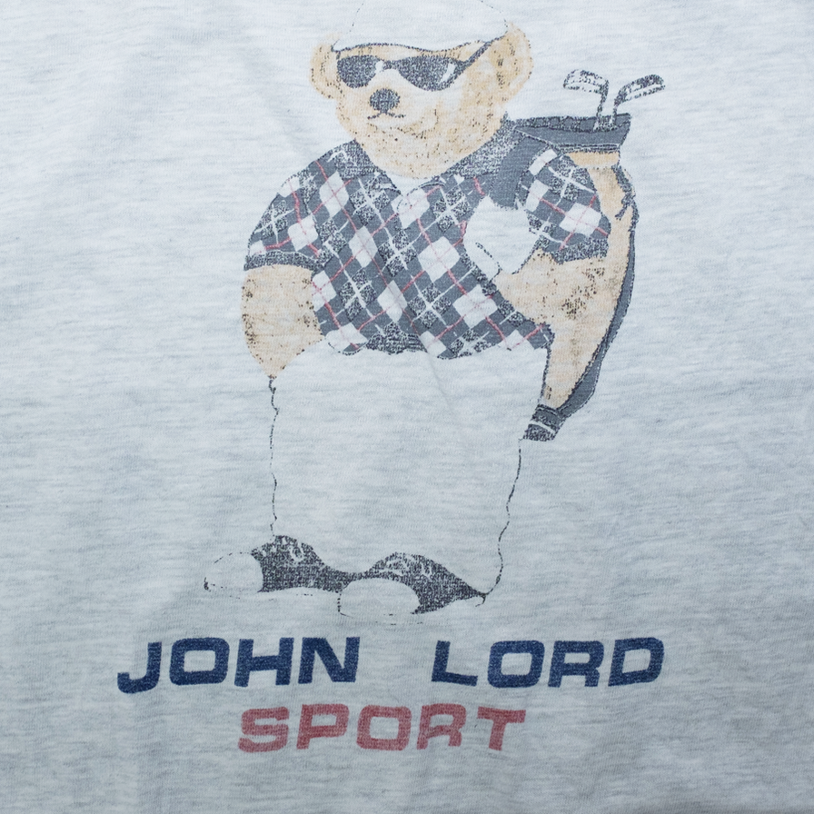 John Lord Sport Bear T-Shirt Large - Double Double Vintage