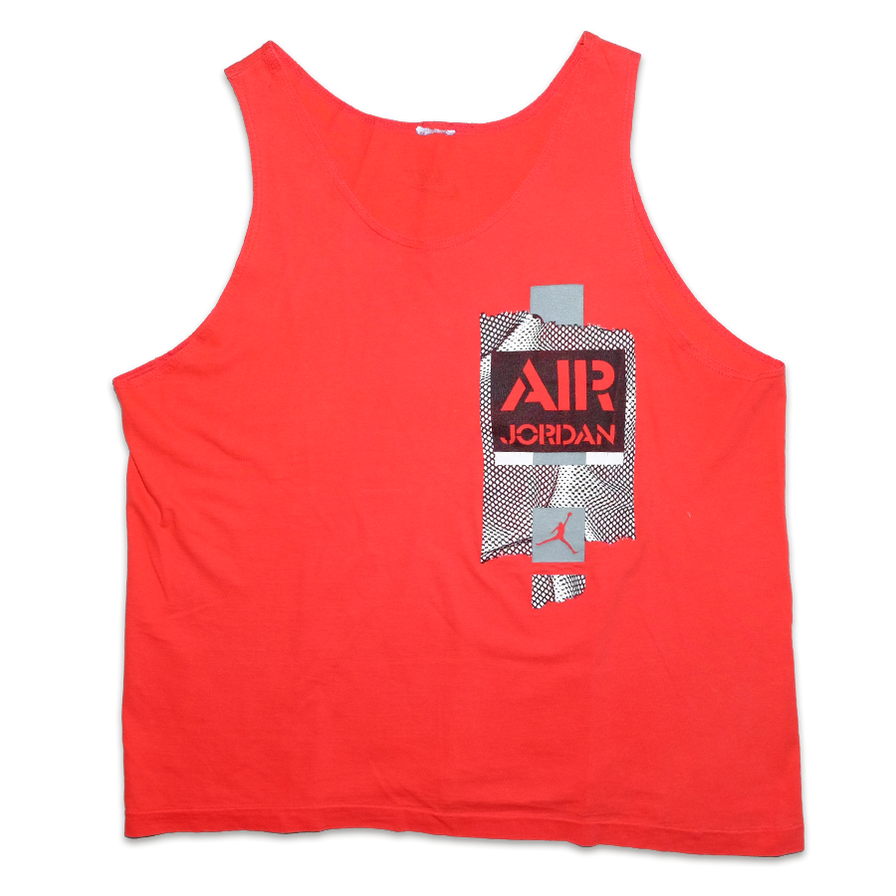Vintage Nike Air Jordan Tanktop Medium / Large - Double Double Vintage
