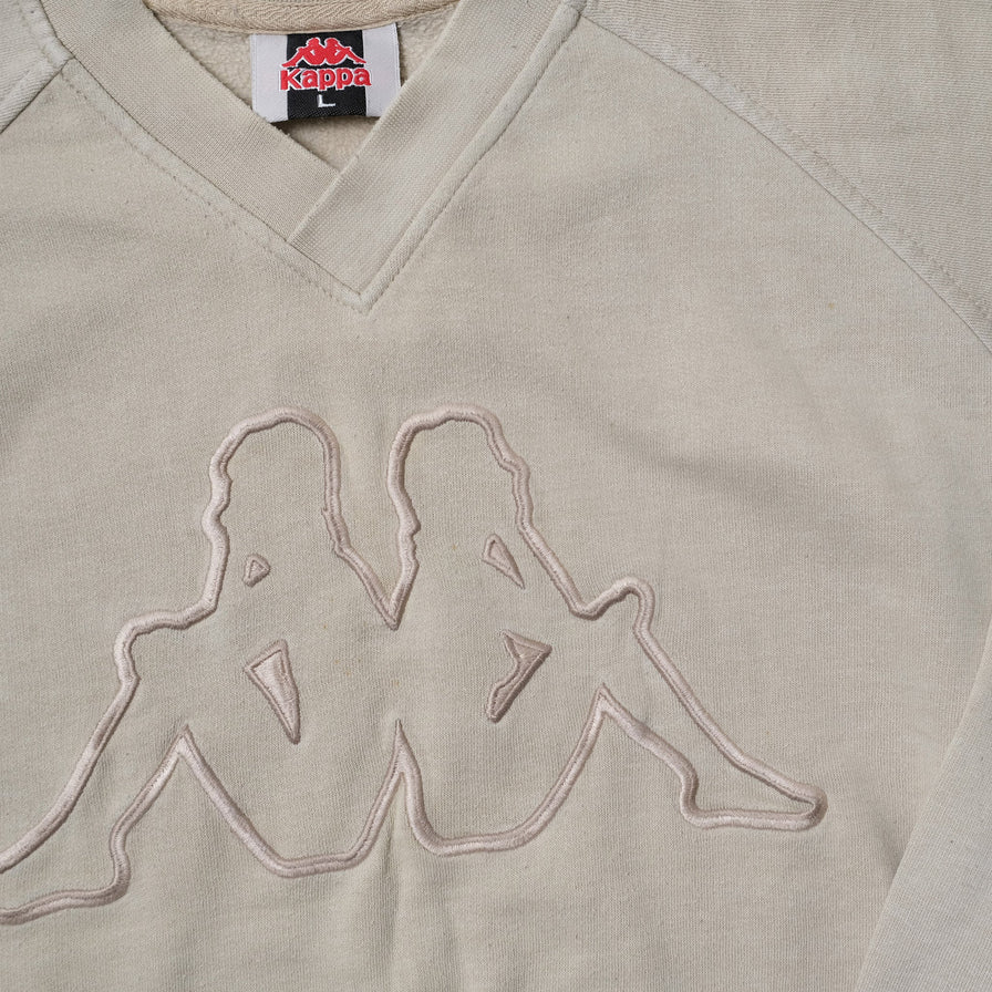 Vintage Kappa V-Neck Sweater Large