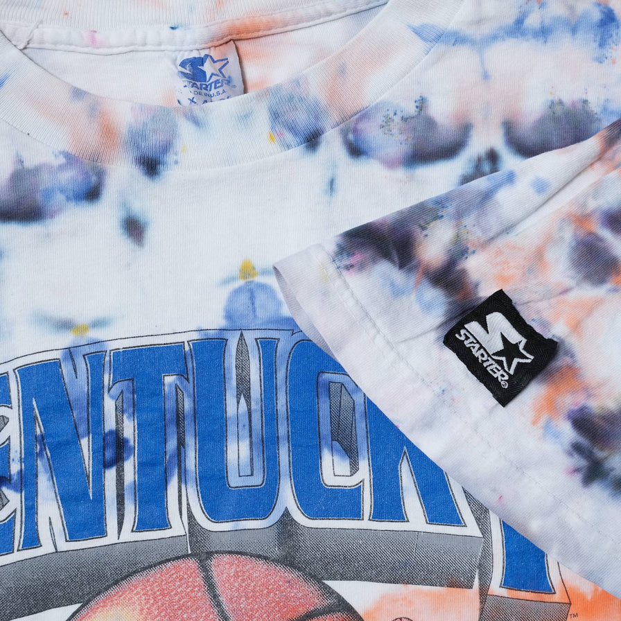 Vintage Starter Kentucky Wildcats Tie Dye T-Shirt XLarge