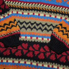 Vintage Pattern Knit Sweater Medium / Large