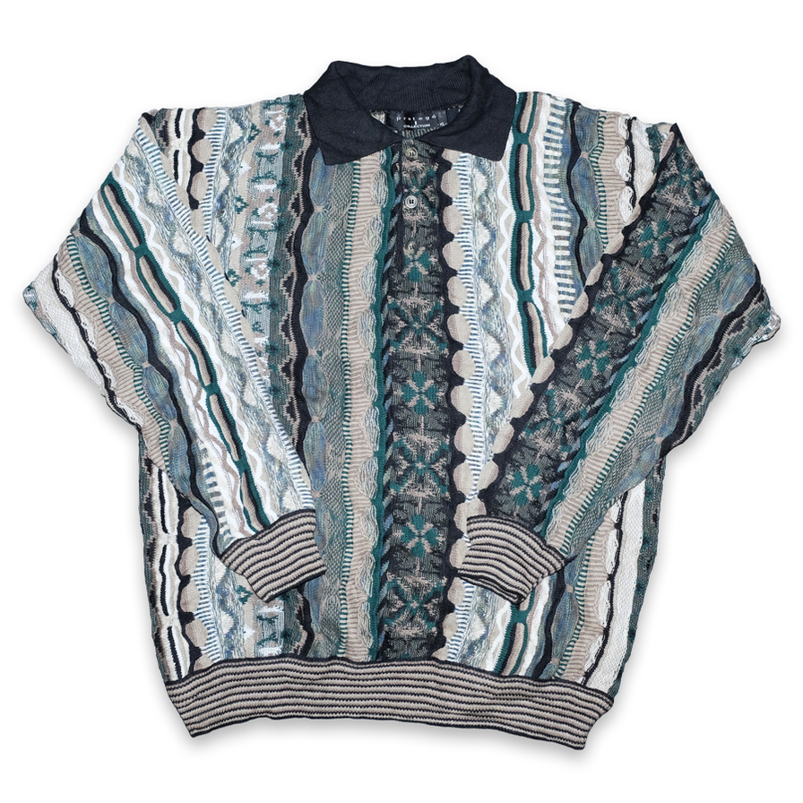 Vintage Protege Coogi Style Sweater XLarge