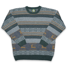 Vintage Pattern Knit Sweater Large / XLarge - Double Double Vintage