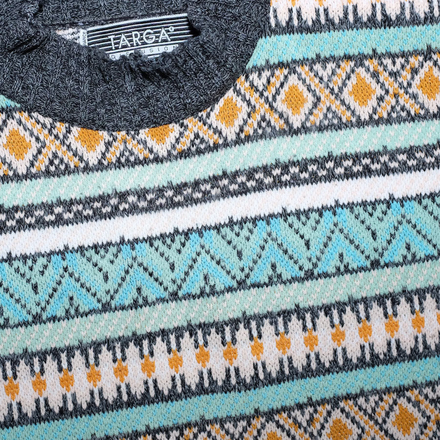 Vintage Women's Pattern Knit Sweater Medium - Double Double Vintage