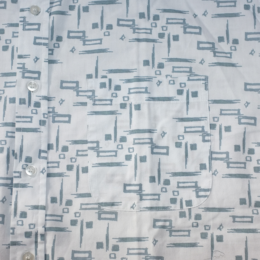 Vintage Short Sleeve Pattern Shirt XLarge - Double Double Vintage