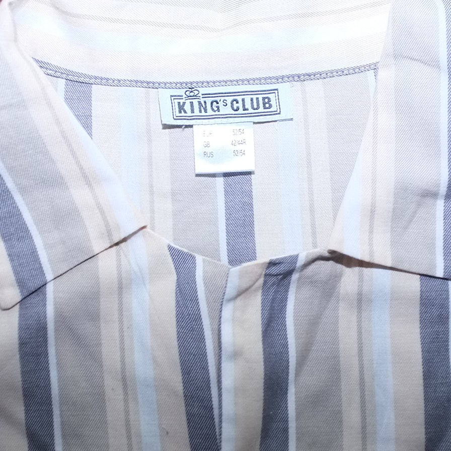 Vintage Vertical Stripe Shirt Large - Double Double Vintage