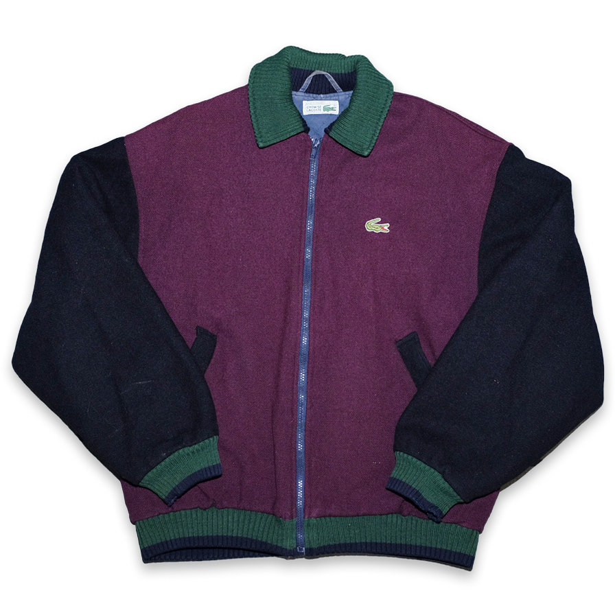 Vintage Lacoste Wool Bomber Jacket Medium