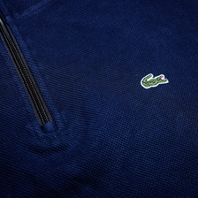 Lacoste Q-Zip Sweatshirt Large - Double Double Vintage