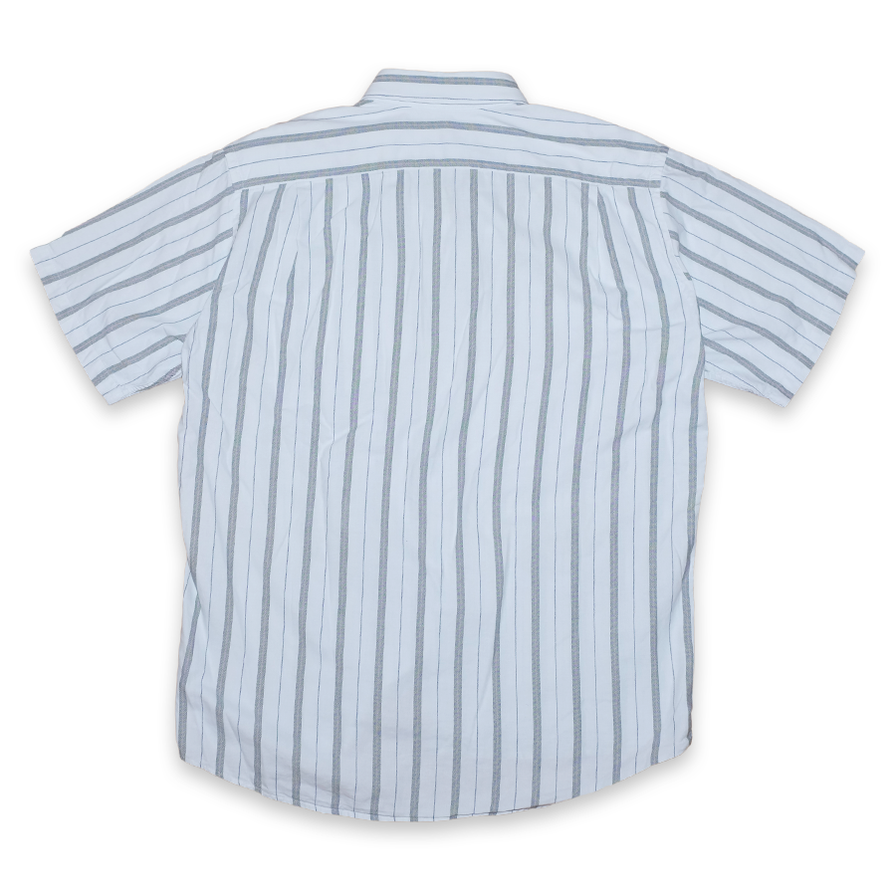 Lacoste Vertical Striped Shirt Medium - Double Double Vintage