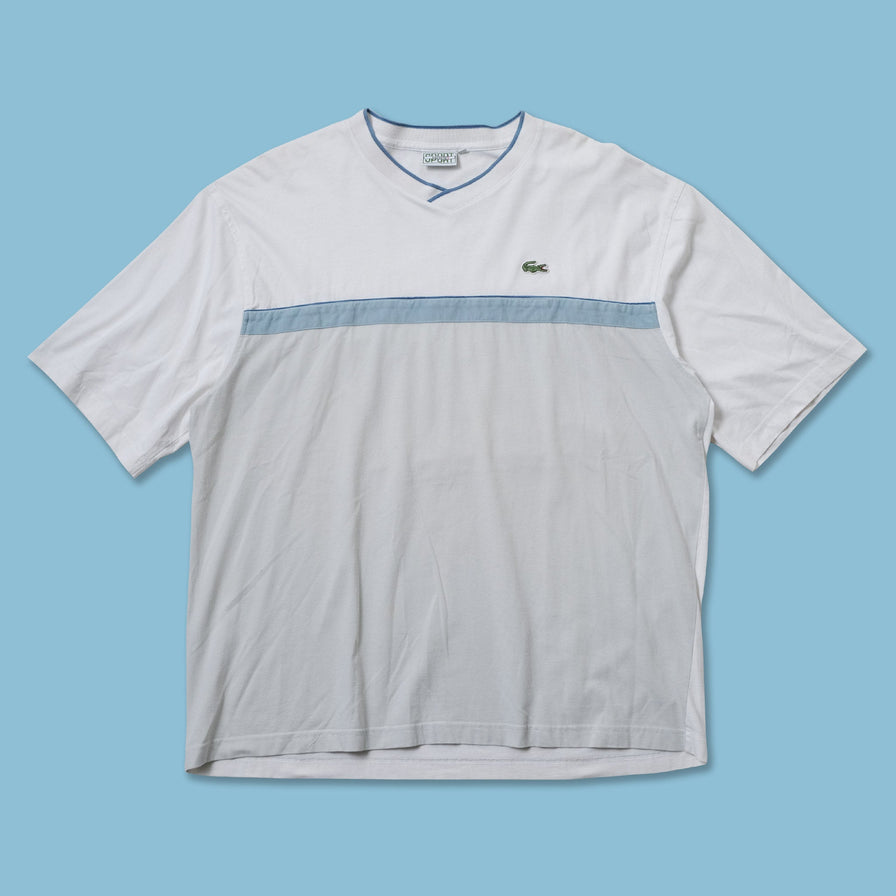 Vintage Lacoste V-Neck T-Shirt Large / XLarge