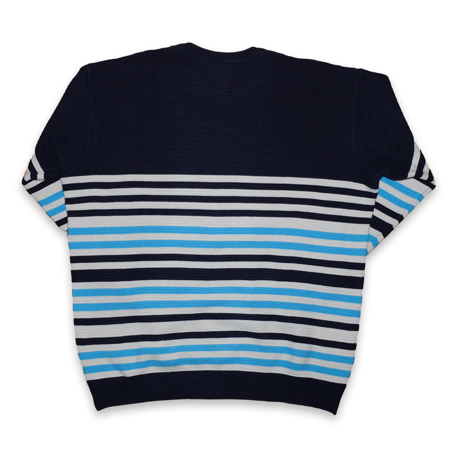 Vintage Lacoste Striped Sweatshirt Large - Double Double Vintage