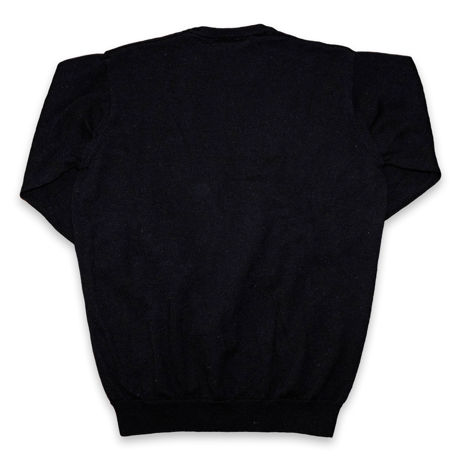 Women Vintage Lacoste Wool Sweatshirt Small - Double Double Vintage