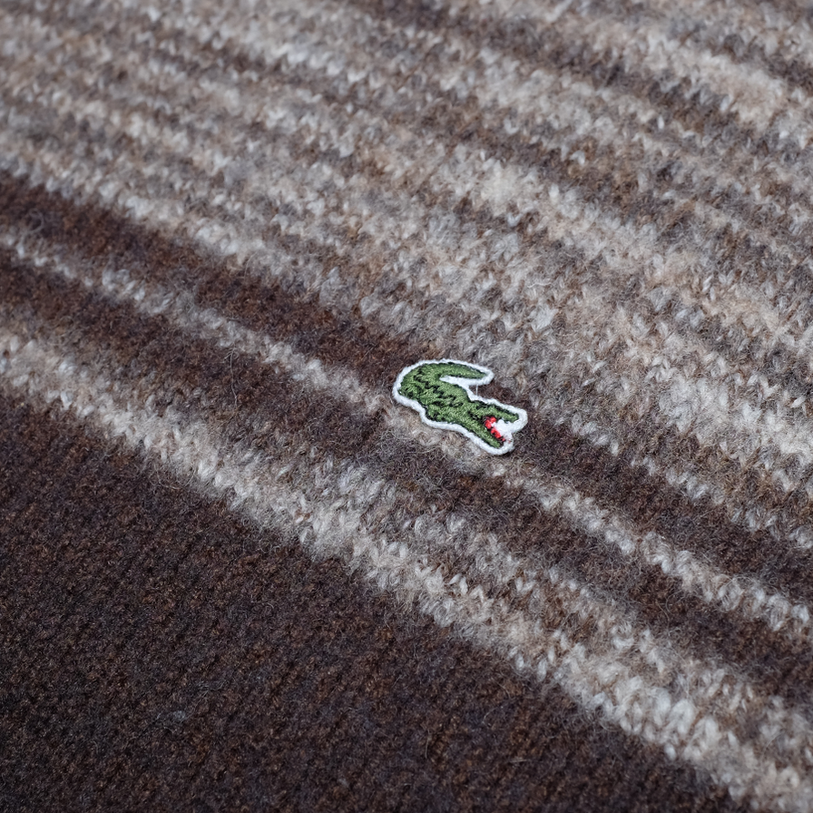 Vintage Lacoste Turtleneck Wool Sweatshirt Medium - Double Double Vintage