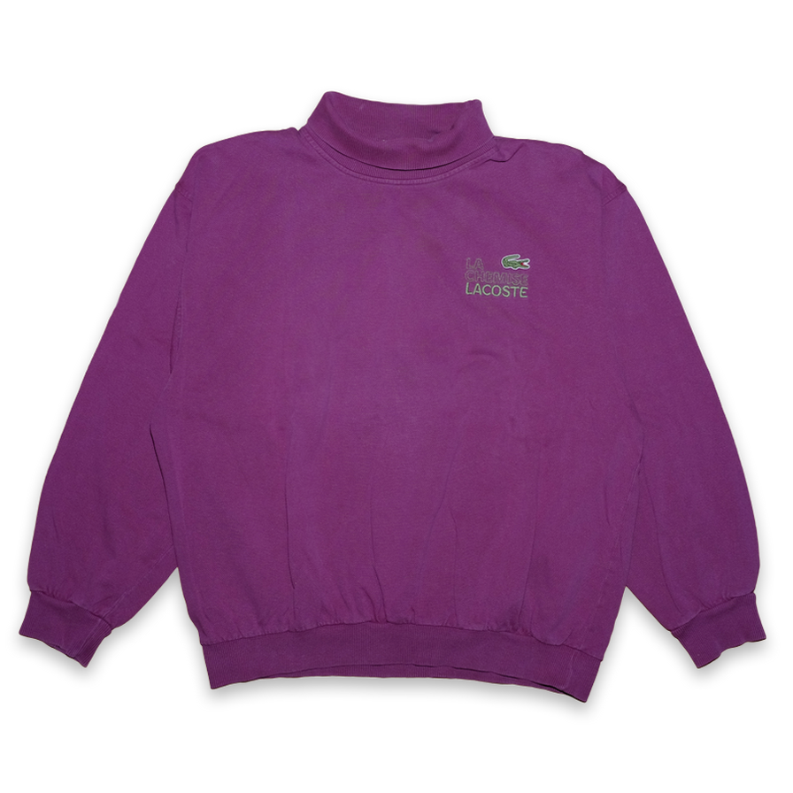Vintage Lacoste Turtleneck Sweatshirt Large - Double Double Vintage