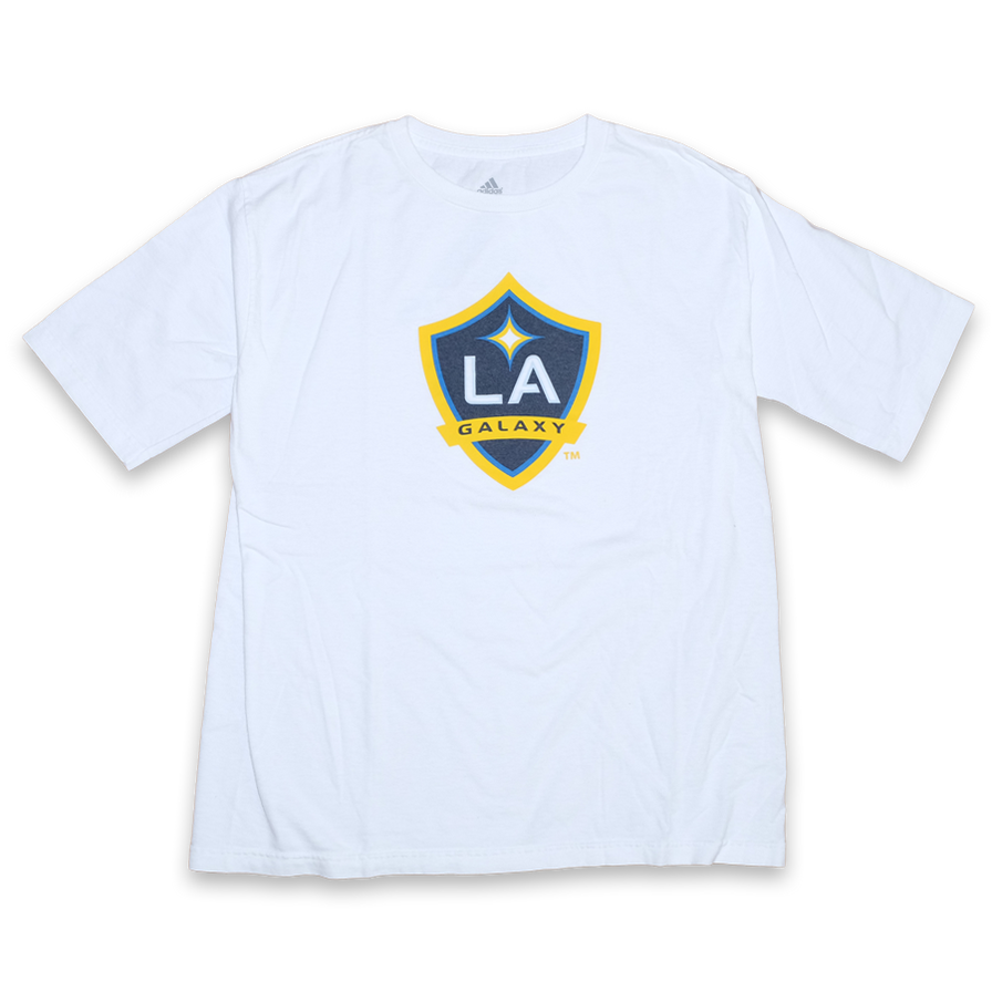 adidas LA Galaxy Logo T-Shirt Medium - Double Double Vintage