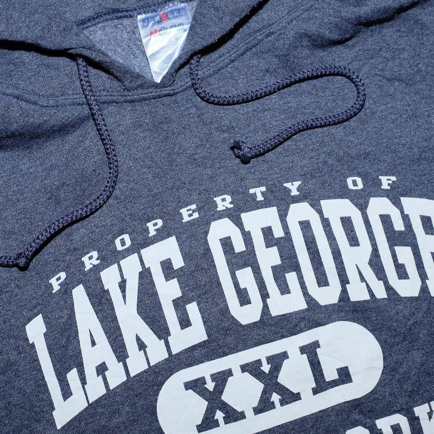 Vintage Lake George Hoody Large - Double Double Vintage