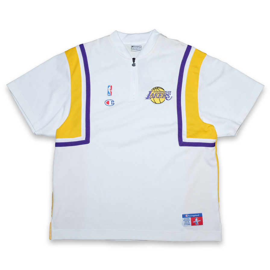 Vintage Champion Los Angeles Lakers Shooting Shirt Large - Double Double Vintage