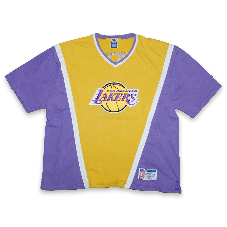 Vintage Champion LA Lakers Shooting Shirt Large / XLarge - Double Double Vintage