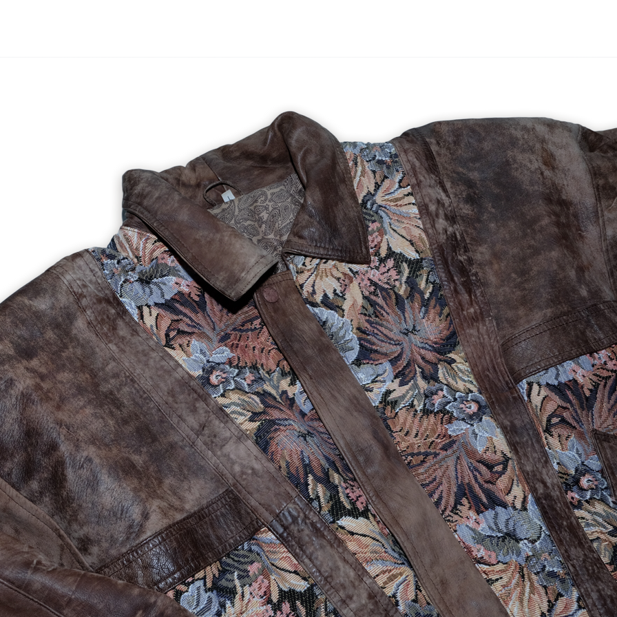 Vintage Leather Floral Jacket Medium / Large - Double Double Vintage
