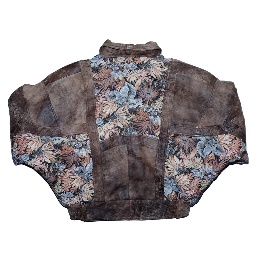 Vintage Leather Floral Jacket Medium / Large - Double Double Vintage
