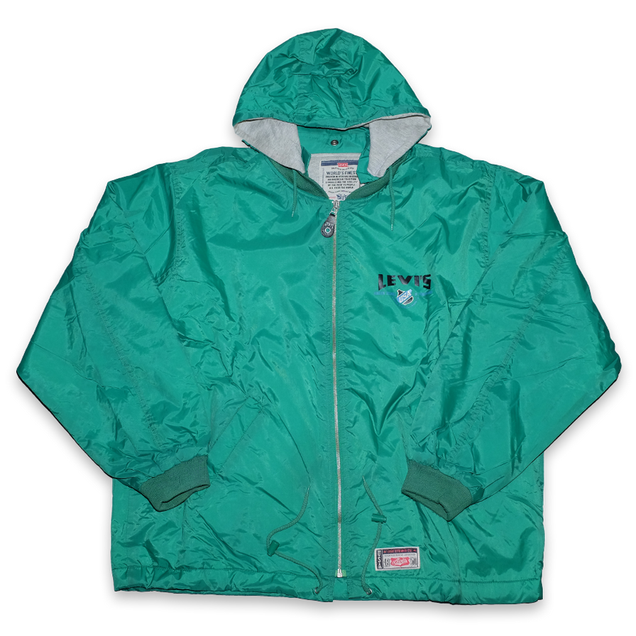 Vintage Levis Hooded Coach Jacket Large - Double Double Vintage