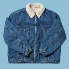 Vintage Levis Fur Denim Jacket Large / XLarge