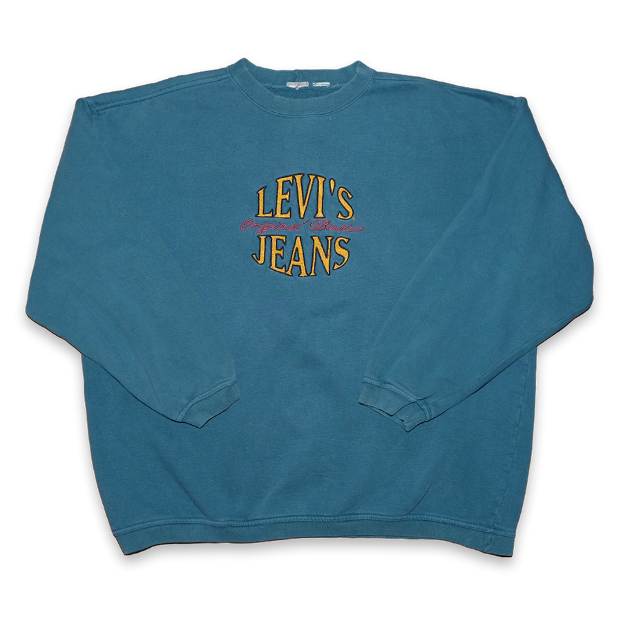 Vintage Levis Jeans Sweatshirt Large - Double Double Vintage