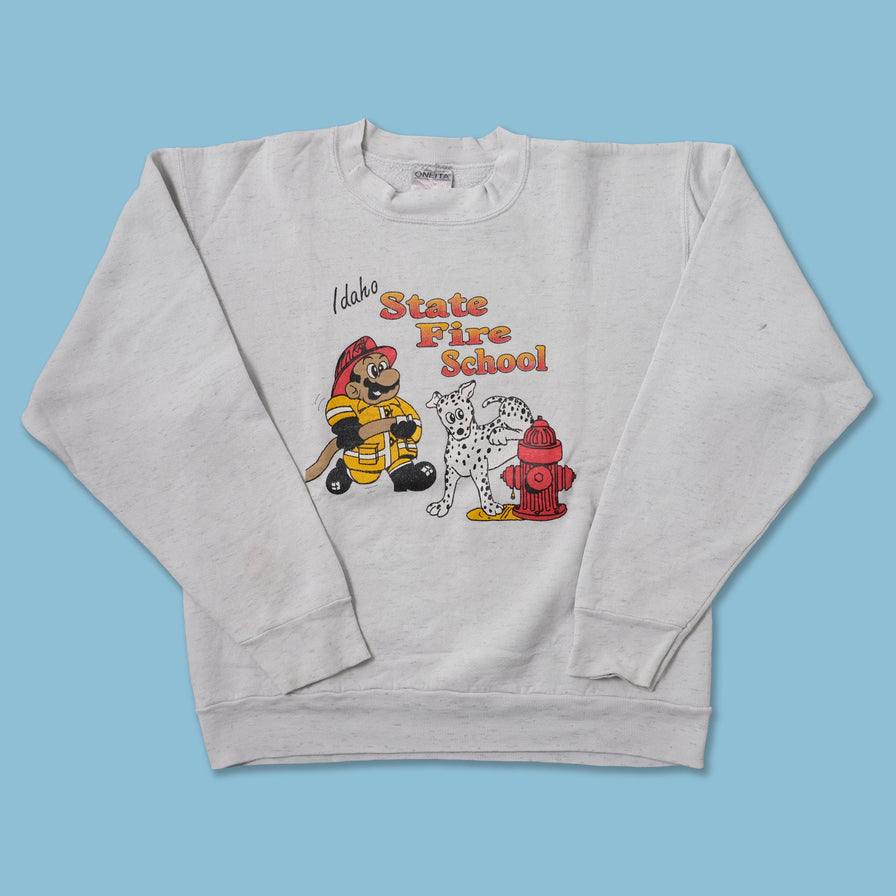 Vintage Idaho State Fire School Sweater Medium