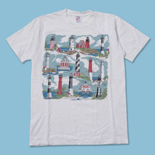 Vintage 1991 Lighthouse T-Shirt Medium