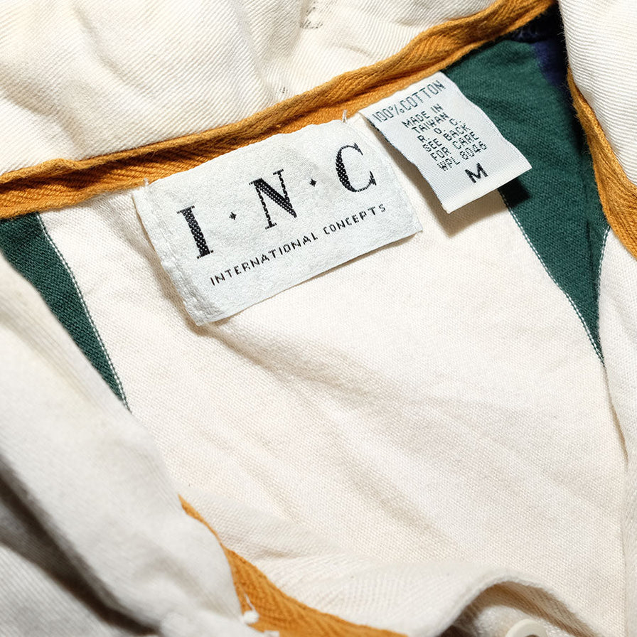 Vintage Striped Long Polo Large / XLarge - Double Double Vintage