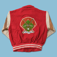 Vintage Louisville College Wool Leather Jacket Small