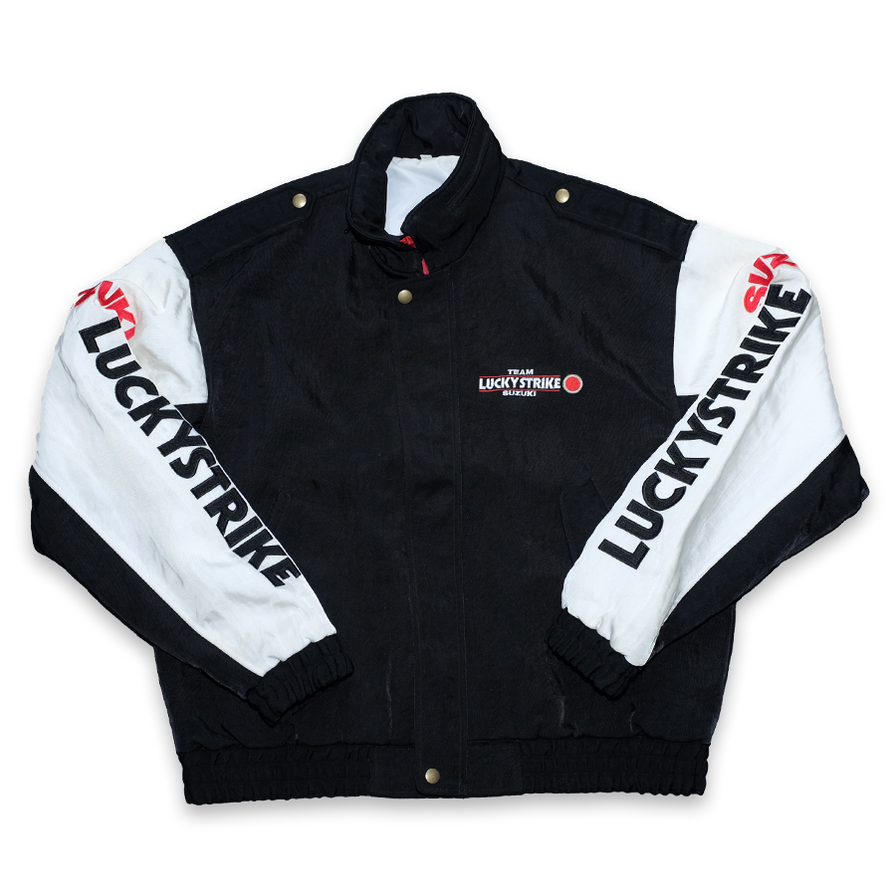 Vintage Lucky Strike Suzuki Jacket Large - Double Double Vintage