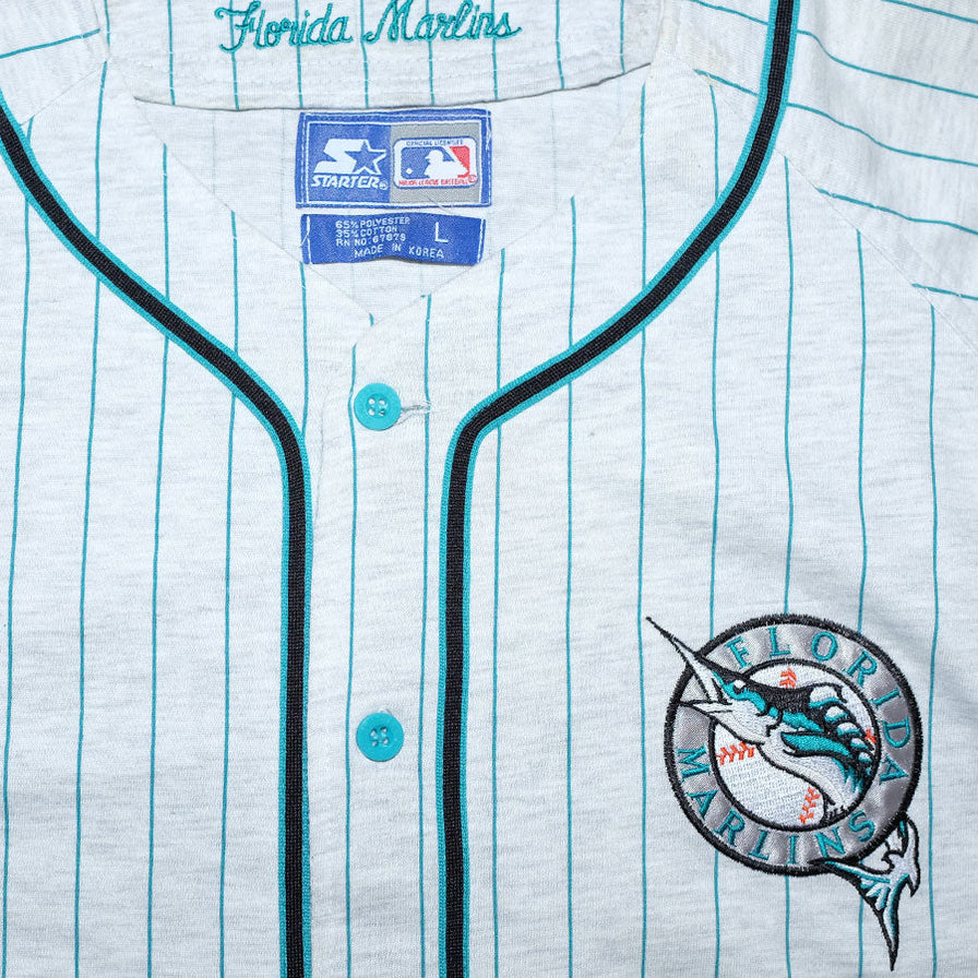 Vintage Starter Florida Marlins Baseball Top XLarge - Double Double Vintage