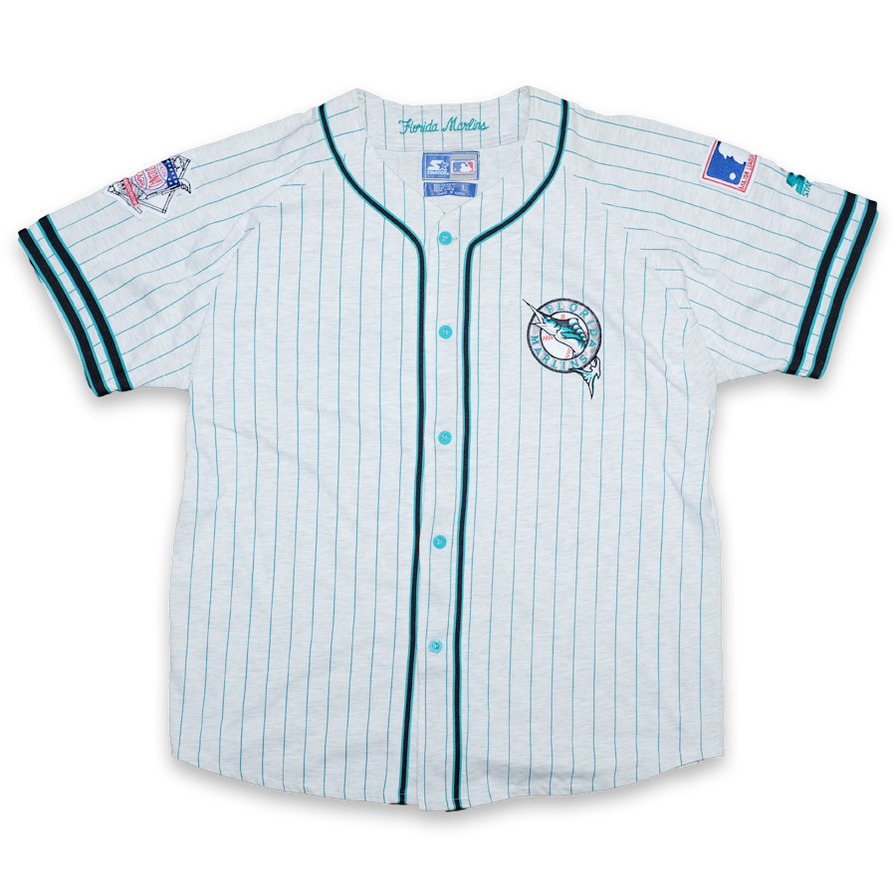 Vintage Starter Florida Marlins Baseball Top XLarge - Double Double Vintage
